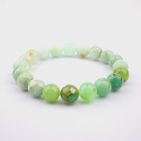 10mm natural australian chalcedony outdoor forest titanium steel bracelet